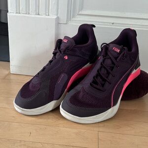 Women's Plum and Pink Athletic Sneakers